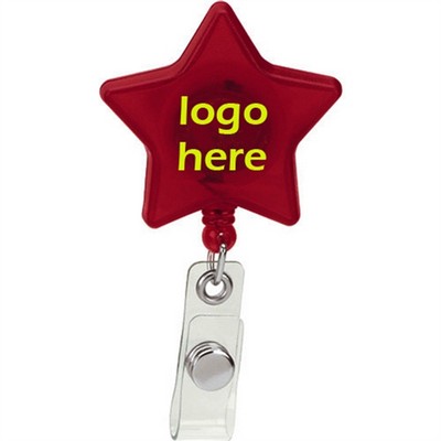 Star Retractable Badge Holder