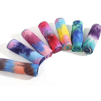 Tie Dye Microfiber Anti-slip Yoga Mat Cover