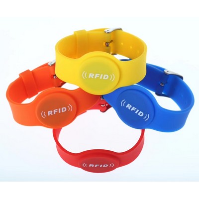 Adjustable RFID Silicone Wristbands with Microchip