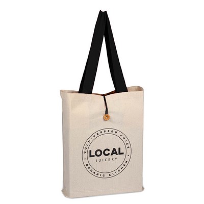 ButtonUp Canvas Tote - 1 color (15" x 16" x 3")