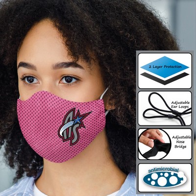 2-Ply Cooling Face Mask w/Adjustable Ear Loops - Coolmax Mesh Material