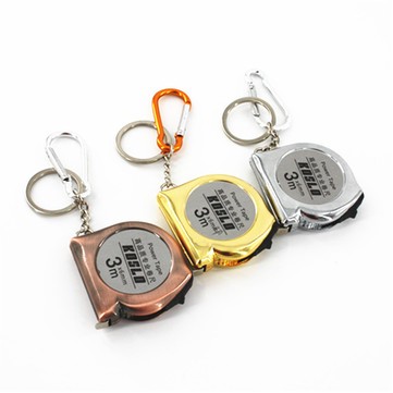 10ft/3m Retractable Tape Measure Carabiners Keychain