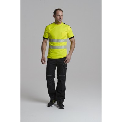 High Vis Short Sleeve T Shirt w Segmented Tape