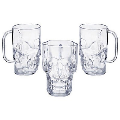 Clear Skull Mugs