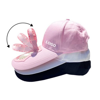 Summer Cap W/ Cooling USB Charging Fan