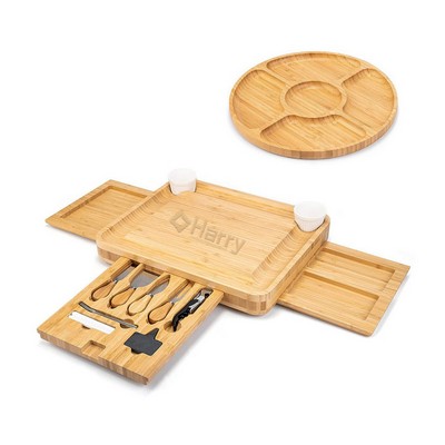 Bamboo Cheese Board and Knife Set