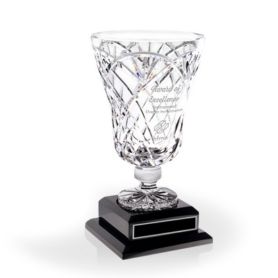 Kolo Lead Crystal Trophy Bowl - Large with Base