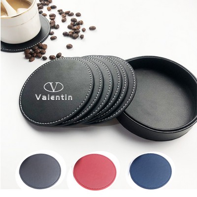 Leather Round Coaster