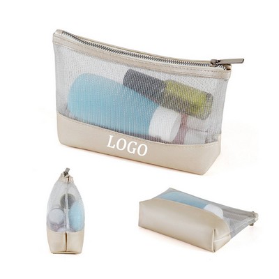 Portable Mesh Cosmetic Bag