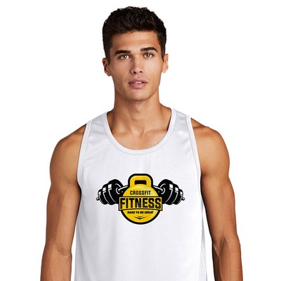 Spot Sub on Men's Athletic Tank Top