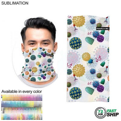 72 Hr Fast Ship - Domestic Made Sublimated Face Mask, Neck Gaiter