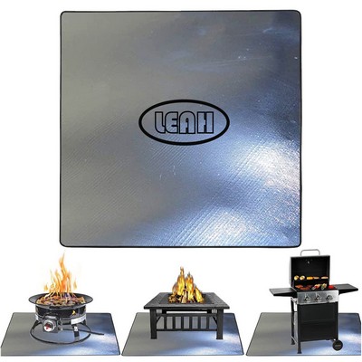 39 Inch Aluminum Foil Material Fire Pit Mat