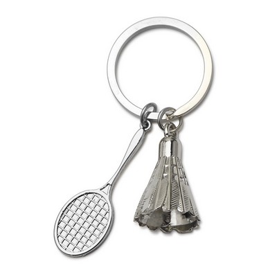 3D Mini Badminton Keyring