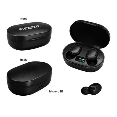 Small Bluetooth Earbuds With Charging Case