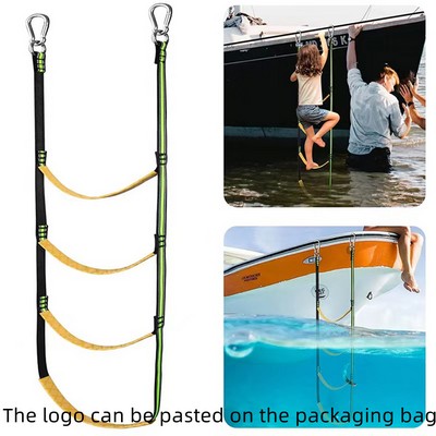 4 Step Boat Rope Ladder£¬Boat Rope Ladder Extension,Assist Boat Folding Ladder,Swim Ladder