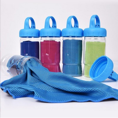 Cooling Towel In Carabiner Case