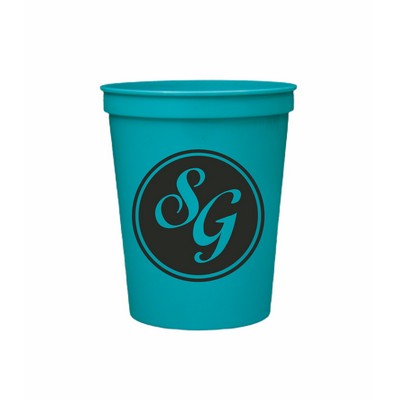 16 Oz. Turquoise Blue Stadium Cup