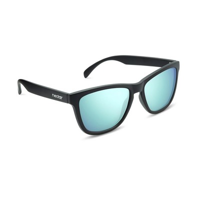 Nectar's Black/Blue Mirror Chucktown Polarized Sunglasses