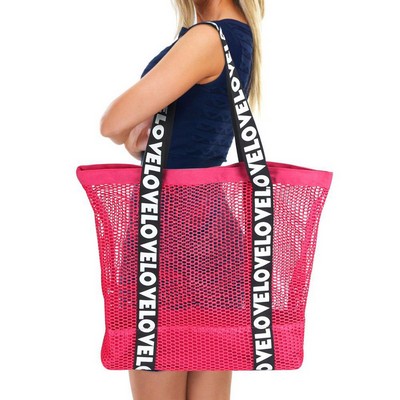 Large Mesh Beach Tote