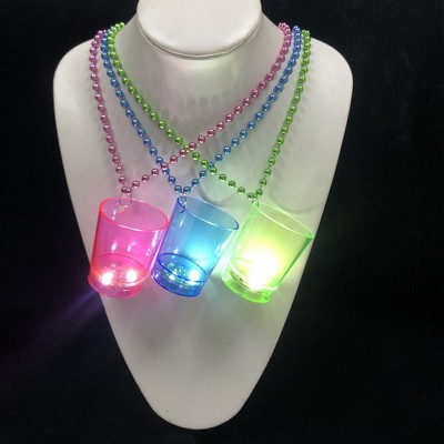 Necklace LED Light Up Shot Cup