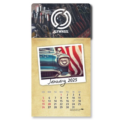 Adhesive Peel-N-Stick® Calendar - Classic Cars Pad