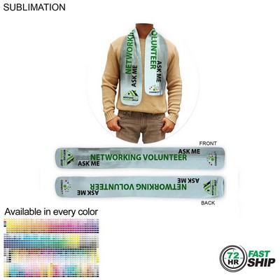 72 Hr Fast Ship - Ultra Soft and Smooth Microfleece Scarf, 6x50, Sublimated BOTH sides