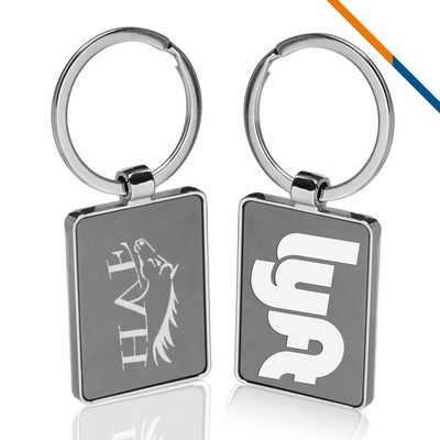 Swift Rectangular Metal Keychain