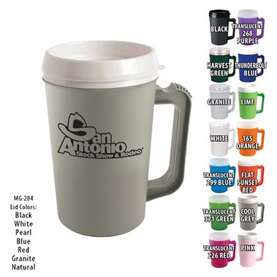 22 Oz. Grande Coffee Mug With Spill-Resistant Lid