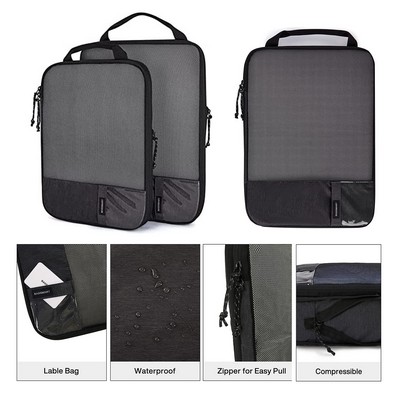 2 Set Travel Organizer Compression Packing Cubes