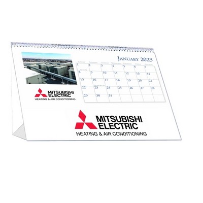 Full-Color Custom Desktop Tent Calendars w/Ad Lip (8 1/2"x6 1/4")