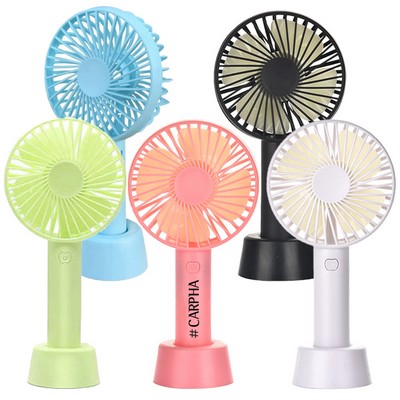 USB Rechargeable Desktop Handheld Cooling Fan