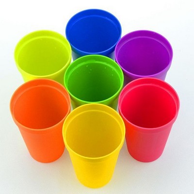 Rainbow Colored Stackable Plastic Cups