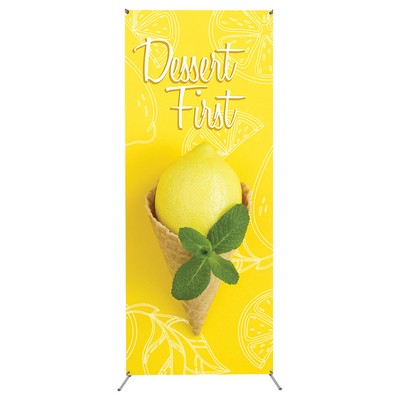 29x68 Grasshopper Adjustable Indoor X Banner Stand (Graphic Package)