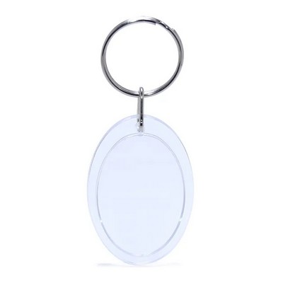 Acrylic Key Tags In Ellipse Shape