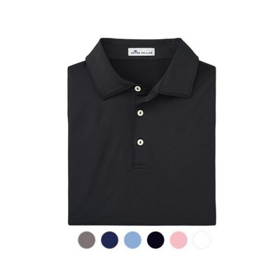 Peter Millar® Crown Sport Solid Performance Short Sleeve Jersey Polo (Sean Self Collar)