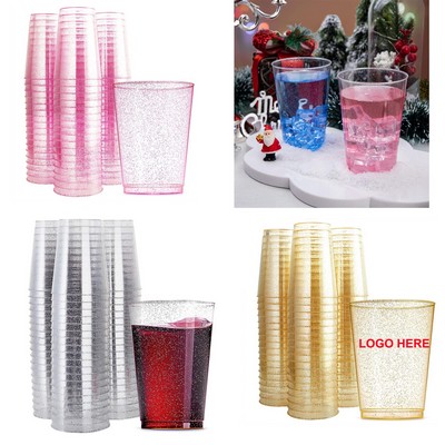 Glitter Plastic Cups 12 Oz