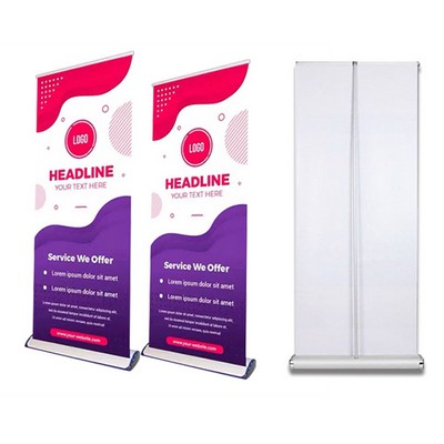 33.5" x 80" Eco-friendly Fabric Retractable Banner