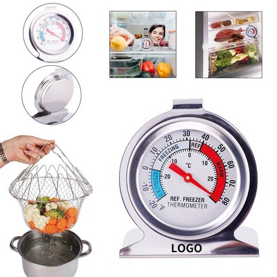 Stainless Steel Refrigerator Thermometer