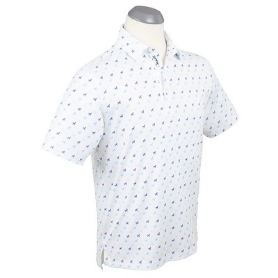 Bobby Jones Performance Dog Print Polo