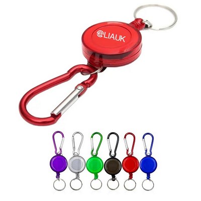 Retractable Key Chain Metal Badge Reel