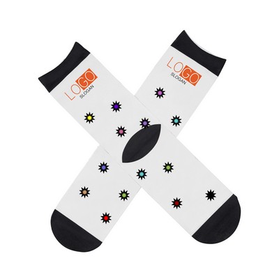 Full Color Funny Crew Tube Socks