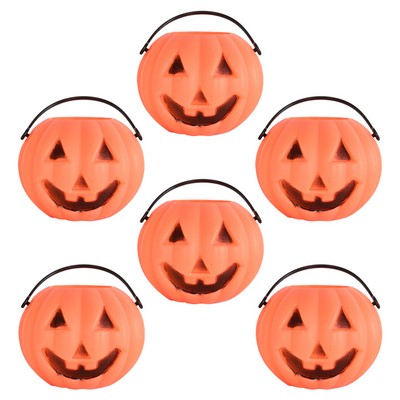 Plastic Miniature Pumpkin Buckets