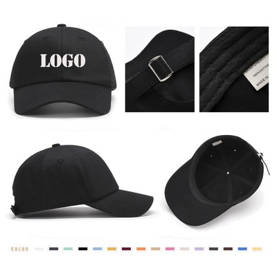 Unconstructed Cotton Baseball Cap Golf Dad Hat