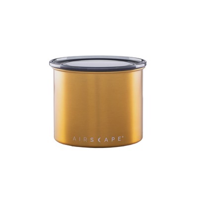 4" Brushed Brass Airscape® Coffee Canister Classic