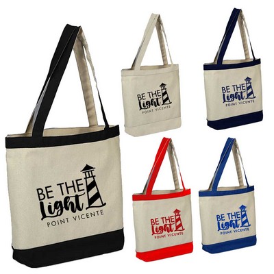 Heavy Canvas Color Accent Tote