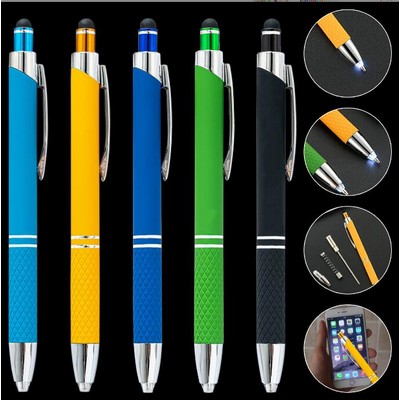 Light Pen With Soft Rubberized Grip/Led pen