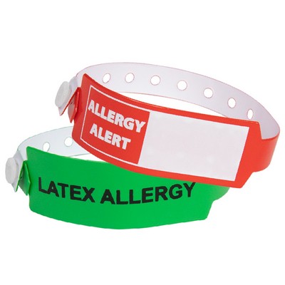 Medical Alert Wide Vinyl Wristbands