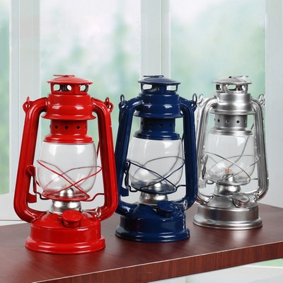 Portable Light up Kerosene Horse Metal Lantern