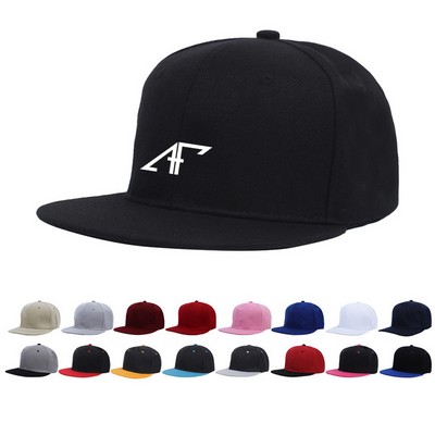 Flat Bill Snap Back Cap