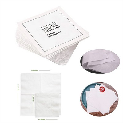 2 Ply White Dinner Napkin